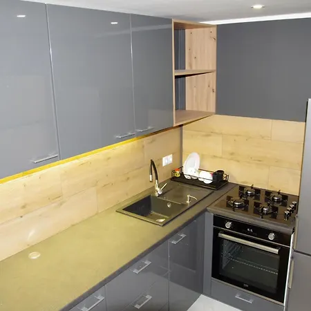 Daire Apiu Apartments, 48m2, Center, Self Check-in Katoviçe