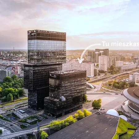 Superjednostka Silent West 2th Floor, 48m2, Center, Self Check-in * Катовице